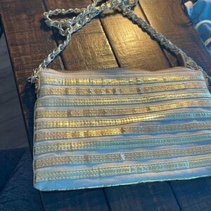 Poppy Jones gold purse